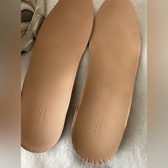 GUCCI Flashtrek Mesh Calfskin Suede Women’s Flashtrek Chunky Sneakers Size 38 - Picture 12 of 13